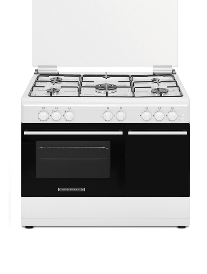 Campomatic 90cm Freestanding cooker white color