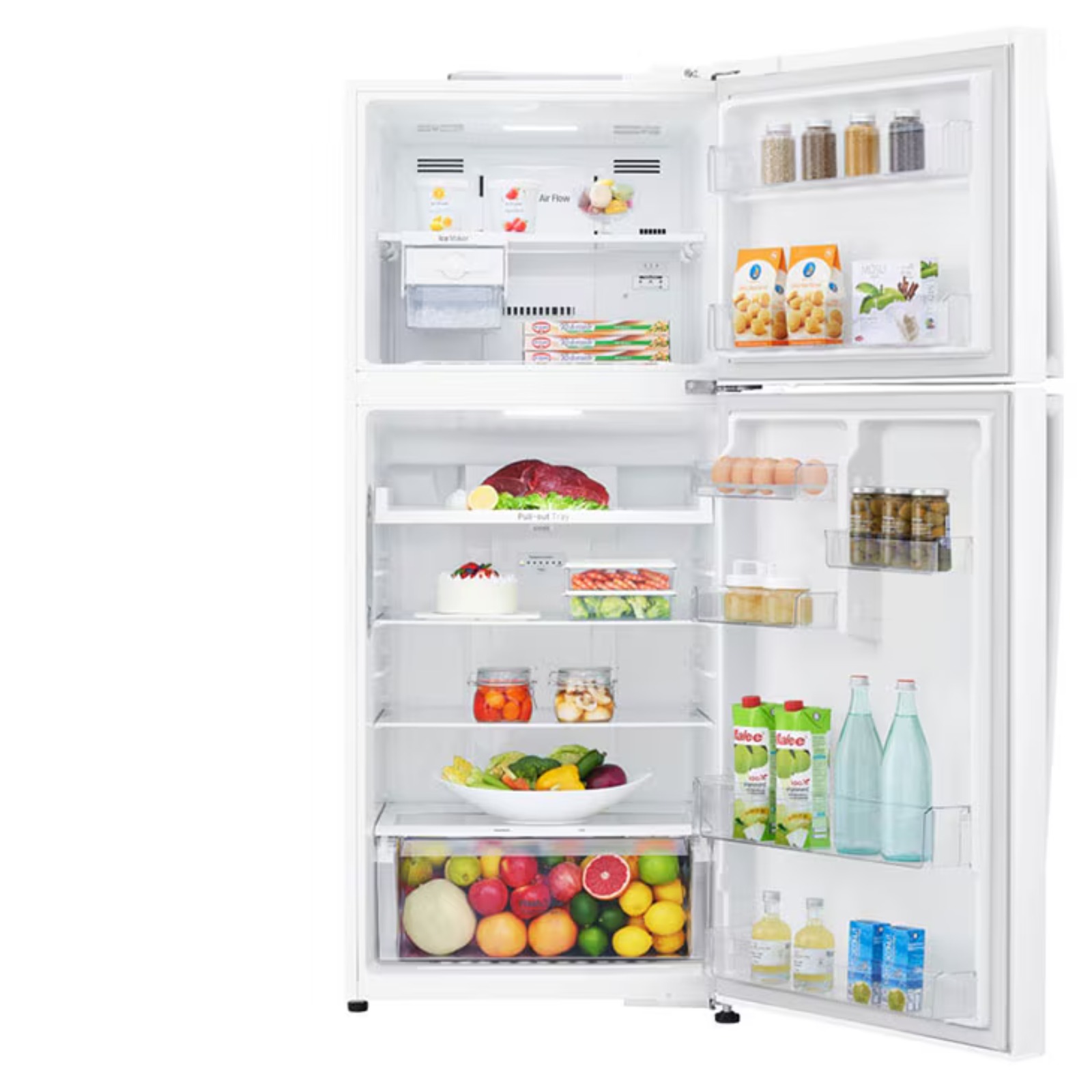 Lg Top Mount Refrigerator, Smart Inverter, 438l, White second view