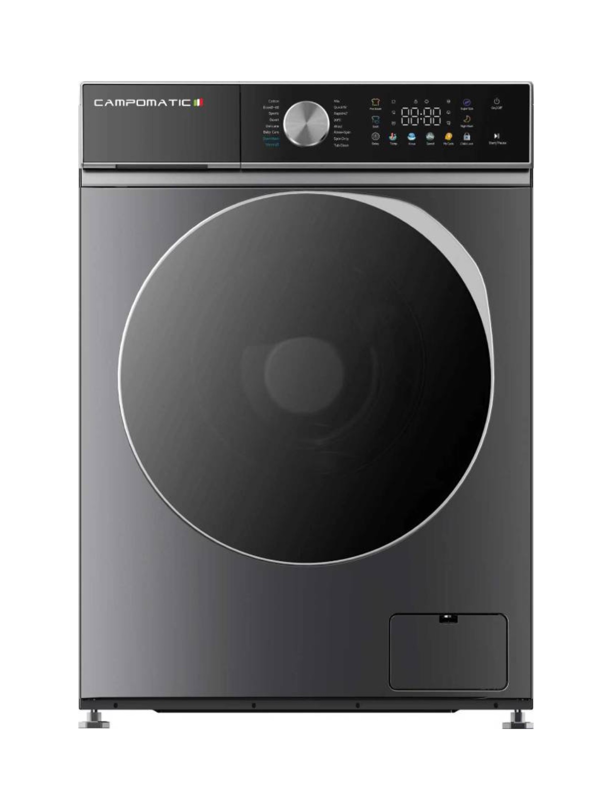 Campomatic 10kg Front Load Washing Machine – Inox